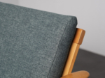 Scandinavian modern lounge chair from Denmark, 1970s, upholstery and backrest detail