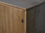 Sideboard by William Watting for Fristho, Netherlands, 1950s, wooden cabinet corner and hinge detail