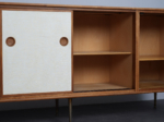 l Sideboard by William Watting for Fristho, Netherlands, 1950s, interior shelving with sliding door open