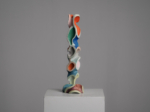 Abstract Polychrome Wood Sculpture, Attributed to Ivan Stoyanov, Bulgaria, 1981