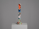 Abstract Polychrome Wood Sculpture, Attributed to Ivan Stoyanov, Bulgaria, 1981