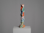 Abstract Polychrome Wood Sculpture, Attributed to Ivan Stoyanov, Bulgaria, 1981