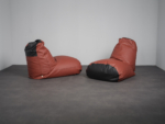 Boya Leather Lounge Chairs by Roderick Vos for Pode, Netherlands, 2016