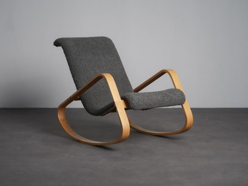 “Dondolo” Bentwood Rocking Chair by Luigi Crassevig for Crassevig, Italy, 1970s