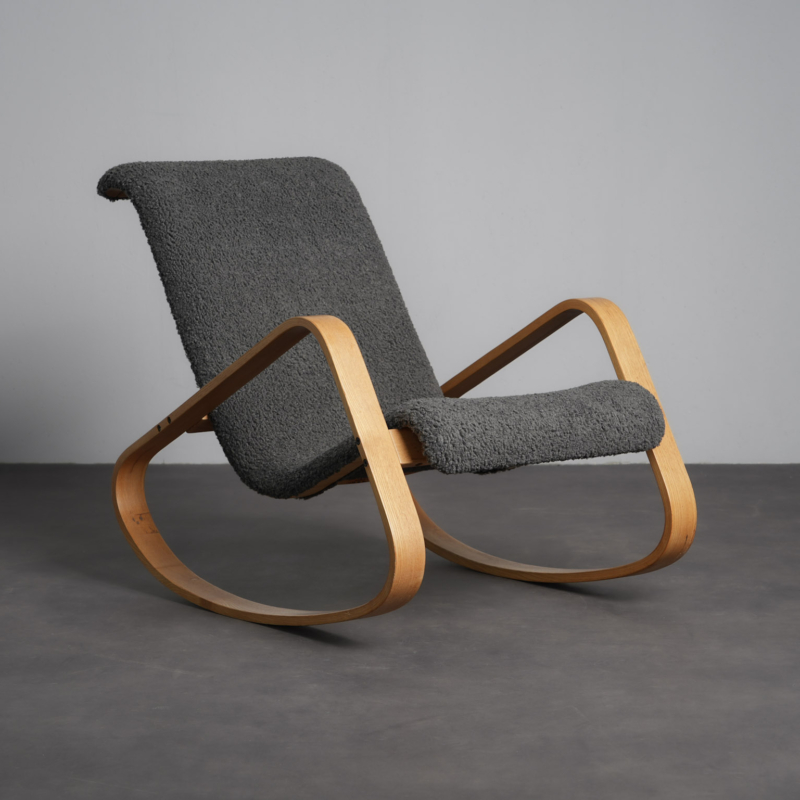 “Dondolo” Bentwood Rocking Chair by Luigi Crassevig for Crassevig, Italy, 1970s