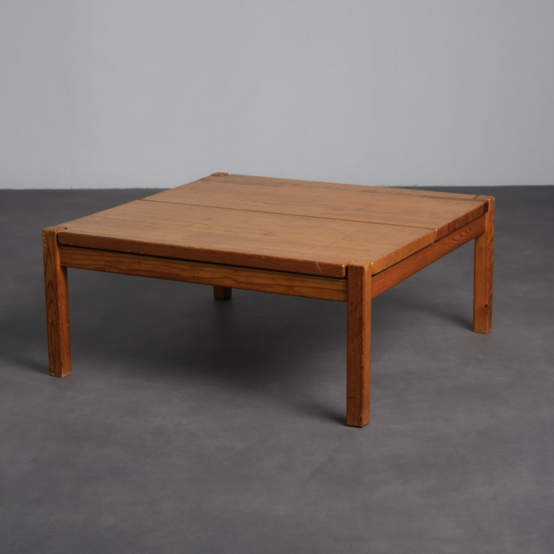 “Hongisto” Pine Coffee Table by Ilmari Tapiovaara for Laukaan Puu, Finland, 1960s