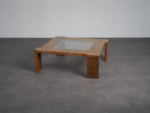 Modernist Wenge and Glass Coffee Table, Netherlands, 1970s
