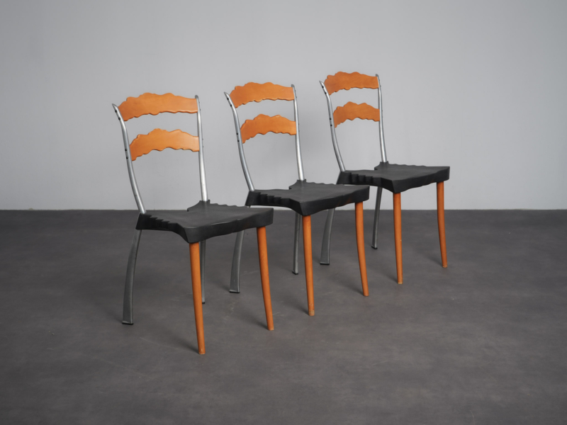 Set of 3 Sedlak Dining Chairs by Bořek Šípek for Vitra, Switzerland, 1992