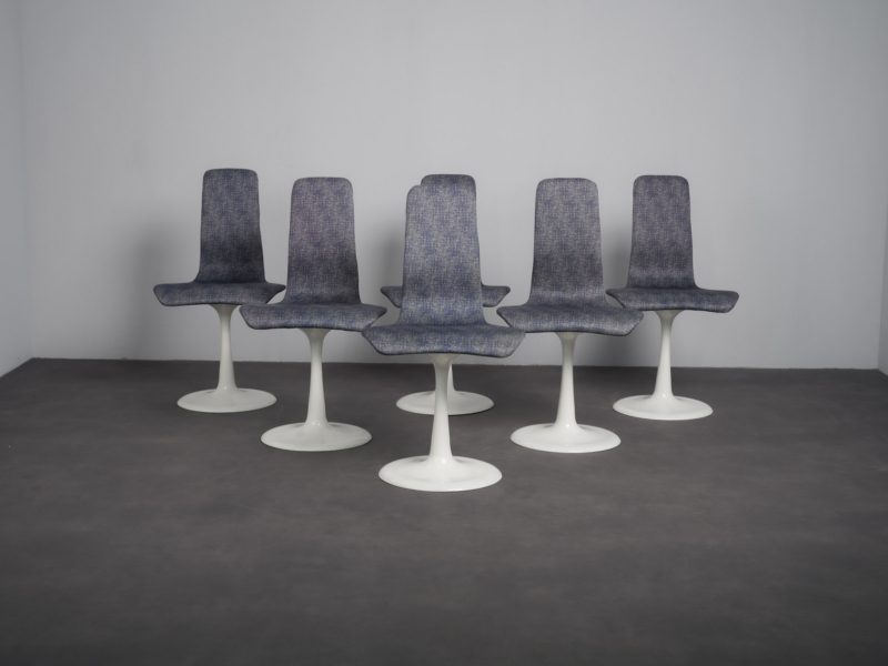 Set of 6 Space Age Tulip Chairs by Läsko Studioform, Germany, 1970s