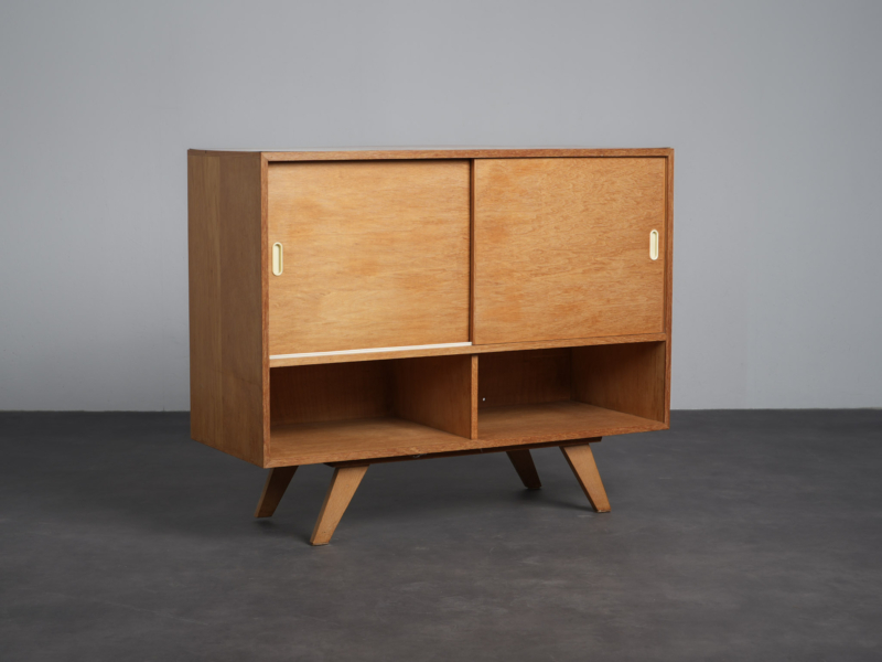 Sideboard with Sliding Doors, Czechoslovakia, 1960s