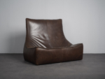 “The Rock” Leather 2-Seater Sofa by Gerard van den Berg for Montis, Netherlands, 1970s
