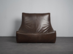 “The Rock” Leather 2-Seater Sofa by Gerard van den Berg for Montis, Netherlands, 1970s