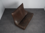 “The Rock” Leather 2-Seater Sofa by Gerard van den Berg for Montis, Netherlands, 1970s